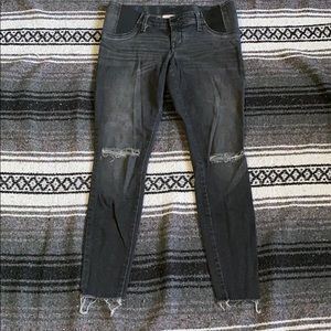 Distressed Maternity Skinny Jeans